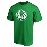 Men's Dallas Mavericks Branded Kelly Green St. Patrick's Day White Logo T-Shirt FengYun,baseball caps,new era cap wholesale,wholesale hats