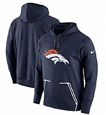 Men's Denver Broncos Nike Champ Drive Vapor Speed Pullover Hoodie Navy FengYun,baseball caps,new era cap wholesale,wholesale hats