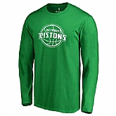 Men's Detroit Pistons Fanatics Branded Kelly Green St. Patrick's Day White Logo Long Sleeve T-Shirt FengYun,baseball caps,new era cap wholesale,wholesale hats