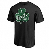 Men's Houston Rockets Fanatics Branded Black Big & Tall St. Patrick's Day Paddy's Pride T-Shirt FengYun,baseball caps,new era cap wholesale,wholesale hats