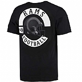 Men's Los Angeles Rams Nike Black Helmet Tri Blend T-Shirt2 FengYun,baseball caps,new era cap wholesale,wholesale hats