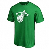 Men's Miami Heat Fanatics Branded Kelly Green St. Patrick's Day White Logo T-Shirt FengYun,baseball caps,new era cap wholesale,wholesale hats
