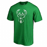 Men's Milwaukee Bucks Fanatics Branded Kelly Green St. Patrick's Day White Logo T-Shirt FengYun,baseball caps,new era cap wholesale,wholesale hats
