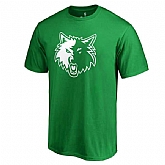 Men's Minnesota Timberwolves Fanatics Branded Kelly Green St. Patrick's Day White Logo T-Shirt FengYun,baseball caps,new era cap wholesale,wholesale hats