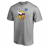 Men's Minnesota Vikings Pro Line by Fanatics Branded Heather Gray 2017 NFL Draft Athletic Heather T-Shirt FengYun,baseball caps,new era cap wholesale,wholesale hats