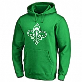 Men's New Orleans Pelicans Fanatics Branded Kelly Green St. Patrick's Day White Logo Pullover Hoodie FengYun,baseball caps,new era cap wholesale,wholesale hats