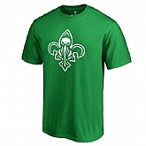 Men's New Orleans Pelicans Fanatics Branded Kelly Green St. Patrick's Day White Logo T-Shirt FengYun,baseball caps,new era cap wholesale,wholesale hats
