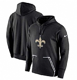 Men's New Orleans Saints Nike Champ Drive Vapor Speed Pullover Hoodie Black FengYun,baseball caps,new era cap wholesale,wholesale hats