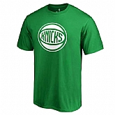 Men's New York Knicks Fanatics Branded Kelly Green St. Patrick's Day White Logo T-Shirt FengYun,baseball caps,new era cap wholesale,wholesale hats