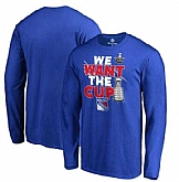 Men's New York Rangers Fanatics Branded 2017 NHL Stanley Cup Playoff Participant Blue Line Long Sleeve T Shirt Royal FengYun,baseball caps,new era cap wholesale,wholesale hats