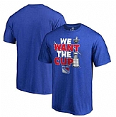 Men's New York Rangers Fanatics Branded 2017 NHL Stanley Cup Playoff Participant Blue Line T Shirt Royal FengYun,baseball caps,new era cap wholesale,wholesale hats