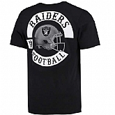 Men's Oakland Raiders Nike Black Helmet Tri Blend T-Shirt2 FengYun,baseball caps,new era cap wholesale,wholesale hats