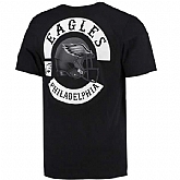 Men's Philadelphia Eagles Nike Black Helmet Tri Blend T-Shirt2 FengYun,baseball caps,new era cap wholesale,wholesale hats