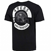 Men's San Francisco 49ers Nike Black Helmet Tri Blend T-Shirt2 FengYun,baseball caps,new era cap wholesale,wholesale hats