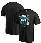 Men's San Jose Sharks Fanatics Branded 2017 NHL Stanley Cup Playoff Participant Blue Line T Shirt Black FengYun,baseball caps,new era cap wholesale,wholesale hats