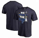 Men's St. Louis Blues Fanatics Branded 2017 NHL Stanley Cup Playoff Participant Blue Line Big & Tall T Shirt Navy FengYun,baseball caps,new era cap wholesale,wholesale hats