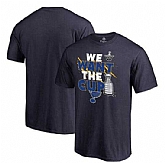 Men's St. Louis Blues Fanatics Branded 2017 NHL Stanley Cup Playoff Participant Blue Line T Shirt Navy FengYun,baseball caps,new era cap wholesale,wholesale hats