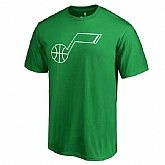 Men's Utah Jazz Fanatics Branded Kelly Green St. Patrick's Day White Logo T-Shirt FengYun,baseball caps,new era cap wholesale,wholesale hats