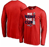 Men's Washington Capitals Fanatics Branded 2017 NHL Stanley Cup Playoff Participant Blue Line Long Sleeve T Shirt Red FengYun,baseball caps,new era cap wholesale,wholesale hats