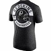 Men's Washington Redskins Nike Black Helmet Tri Blend T-Shirt2 FengYun,baseball caps,new era cap wholesale,wholesale hats