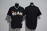 Miami Marlins Blank Black New Cool Base Stitched Jersey,baseball caps,new era cap wholesale,wholesale hats