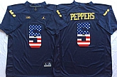 Michigan Wolverines #5 Jabrill Peppers Navy USA Flag College Stitched Jersey,baseball caps,new era cap wholesale,wholesale hats