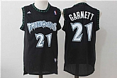 Minnesota Timberwolves #21 Garnett Black Throwback NBA Stitched Jersey,baseball caps,new era cap wholesale,wholesale hats