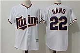 Minnesota Twins #22 Miguel Sano White New Cool Base Stitched Jersey,baseball caps,new era cap wholesale,wholesale hats