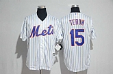 New York Mets #15 Tebow White New Cool Base Stitched Jersey,baseball caps,new era cap wholesale,wholesale hats