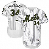 New York Mets #34 Noah Syndergaard White 2017 Memorial Day Flexbase Player Jersey JiaSu,baseball caps,new era cap wholesale,wholesale hats
