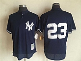 New York Yankees #23 Don Mattingly Navy Blue Mitchell And Ness Throwback Pullover Stitched Jersey,baseball caps,new era cap wholesale,wholesale hats