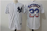 New York Yankees #23 Don Mattingly White USA Flag Fashion Stitched Baseball Jersey,baseball caps,new era cap wholesale,wholesale hats