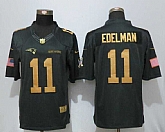 Nike Limited New England Patriots #11 Edelman Gold Anthracite Salute To Service Stitched NFL Jersey,baseball caps,new era cap wholesale,wholesale hats