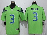 Nike Limited Seattle Seahawks #3 Wilson Green Color Rush Stitched NFL Jersey,baseball caps,new era cap wholesale,wholesale hats