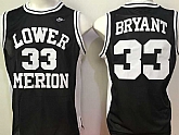 Nike Lower Merion High School Kobe Bryant #33 Black Basketball Throwback Jersey,baseball caps,new era cap wholesale,wholesale hats