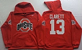 Ohio State Buckeyes #13 Maurice Clarett Red Men's Pullover Stitched Hoodie,baseball caps,new era cap wholesale,wholesale hats