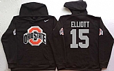 Ohio State Buckeyes #15 Ezekiel Elliott Black Men's Pullover Stitched Hoodie,baseball caps,new era cap wholesale,wholesale hats