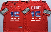 Ohio State Buckeyes #15 Ezekiel Elliott Red USA Flag College Stitched Jersey,baseball caps,new era cap wholesale,wholesale hats