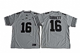 Ohio State Buckeyes #16 J.T. Barrett Gray Gridiron II College Stitched Jersey,baseball caps,new era cap wholesale,wholesale hats