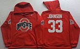 Ohio State Buckeyes #33 Pete Johnson Red Men's Pullover Stitched Hoodie,baseball caps,new era cap wholesale,wholesale hats