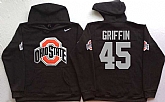Ohio State Buckeyes #45 Archie Griffin Black Men's Pullover Stitched Hoodie,baseball caps,new era cap wholesale,wholesale hats