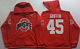 Ohio State Buckeyes #45 Archie Griffin Red Men's Pullover Stitched Hoodie,baseball caps,new era cap wholesale,wholesale hats