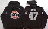 Ohio State Buckeyes #47 A.J. Hawk Black Men's Pullover Stitched Hoodie,baseball caps,new era cap wholesale,wholesale hats