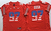 Ohio State Buckeyes #97 Joey Bosa Red USA Flag College Football Stitched Jersey,baseball caps,new era cap wholesale,wholesale hats