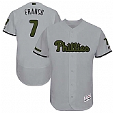 Philadelphia Philliesa #7 Maikel Franco Gray 2017 Memorial Day Flexbase Player Jersey JiaSu,baseball caps,new era cap wholesale,wholesale hats