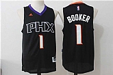 Phoenix Suns #1 Devin Booker Black Swingman Stitched Jersey,baseball caps,new era cap wholesale,wholesale hats