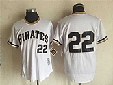 Pittsburgh Pirates #22 Andrew McCutchen White Mitchell And Ness Throwback Pullover Stitched Jersey,baseball caps,new era cap wholesale,wholesale hats
