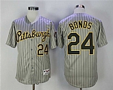 Pittsburgh Pirates #24 Barry Bonds Gray 1997 Turn Back The Clock Throwback Stitched Jersey,baseball caps,new era cap wholesale,wholesale hats