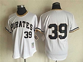 Pittsburgh Pirates #39 Dave Parker White Mitchell And Ness Throwback Pullover Stitched Jersey,baseball caps,new era cap wholesale,wholesale hats