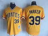 Pittsburgh Pirates #39 Dave Parker Yellow Mitchell And Ness Throwback Pullover Stitched Jersey,baseball caps,new era cap wholesale,wholesale hats